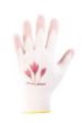 Guanti da giardinaggio da donna rosa con stampa floreale