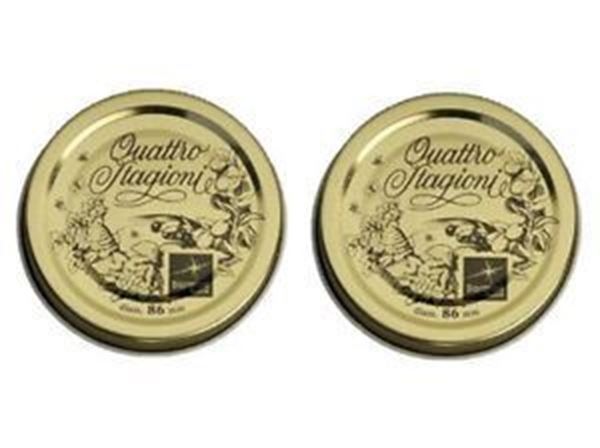 Picture of BORMIOLI CAPS QUATTRO STAGIONI LINE 2 PIECES DIAMETER 86 MM  