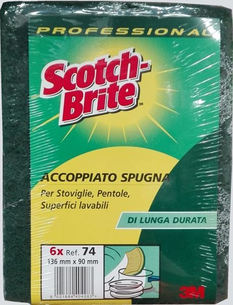 Immagine di SCOTCH-BRITE SPUGNA+FIBRA COMUNITA'X 1