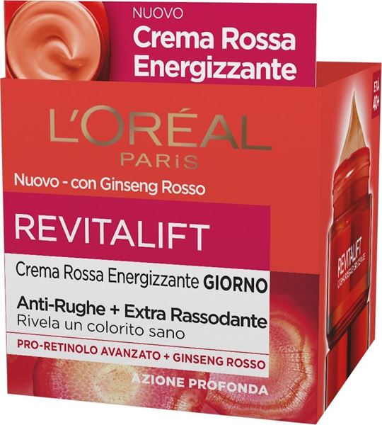 Immagine di L'OREAL CREMA REVITALIFT ROSSA GIORNO ENERGIZZANTE