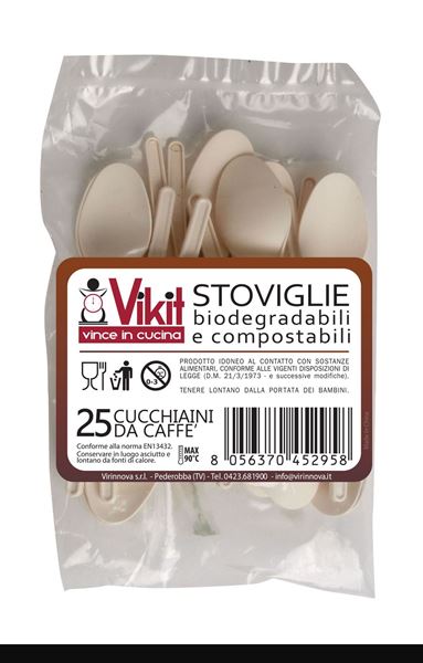 Immagine di CUCCHIANI CAFFE' STOVIGLIE BIO X 25 PZ