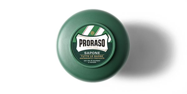 Proraso sapone da barba rinfrescante e tonificante ciotola verde da 150 ml