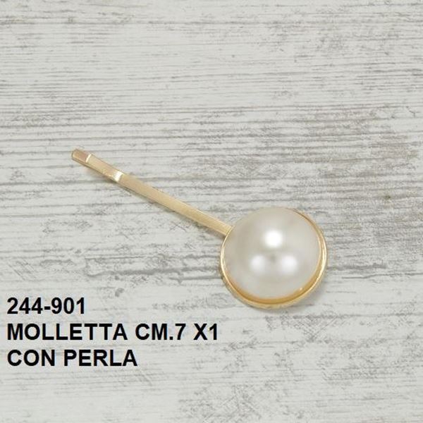 Immagine di MOLLETTE CM 7 CON PERLA PZ.1 244-901