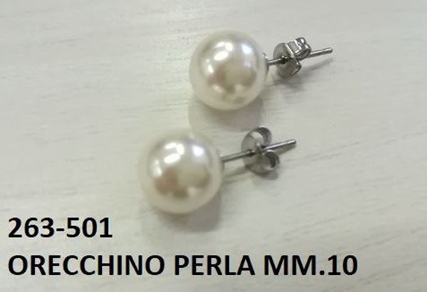 Immagine di ORECCHINI PERLA MM.10 6PZ