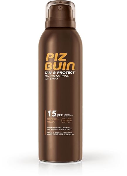 Immagine di PIZ BUIN LINEA TAN&PROTECT SPRAY SOLARE INTENSIFICATORE SPF 15 150 ML