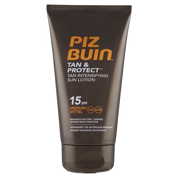 Picture of PIZ BUIN LINEA TAN&PROTECT SUN MILK TUBE INTENSIFIER SPF 15 150 ML