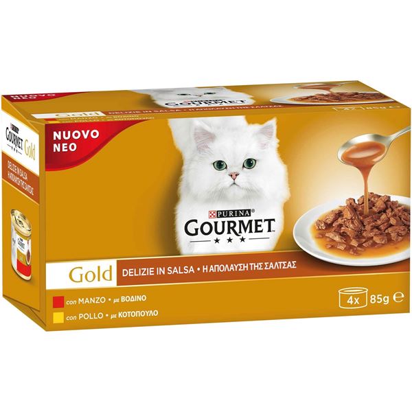 Immagine di FRISKIES GOURMET GOLD X 4 GR 85 DELIZIE CARNE