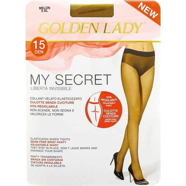 Immagine di GOLDEN LADY COLLANT MY SECRET MELON 5-XL