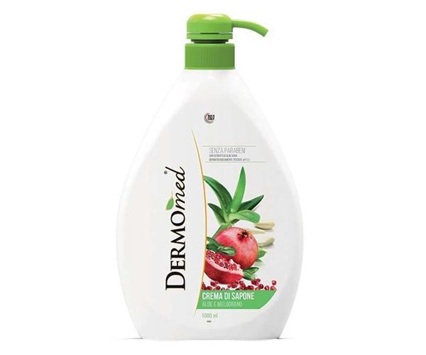 Picture of DERMOMED SAPONE LIQUIDO DOSATORE ML 1000 ALOE & MELOGRANO