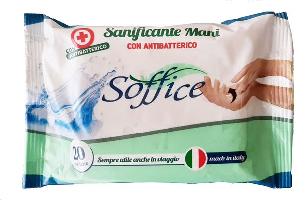 Immagine di SOFFICE SALVIETTE MANI CON ANTIBATTERICO X 20