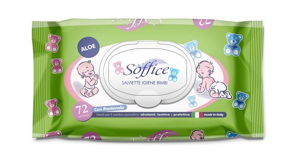 Picture of SOFFICE BABY WIPES ALOE VERA 72 PIECES