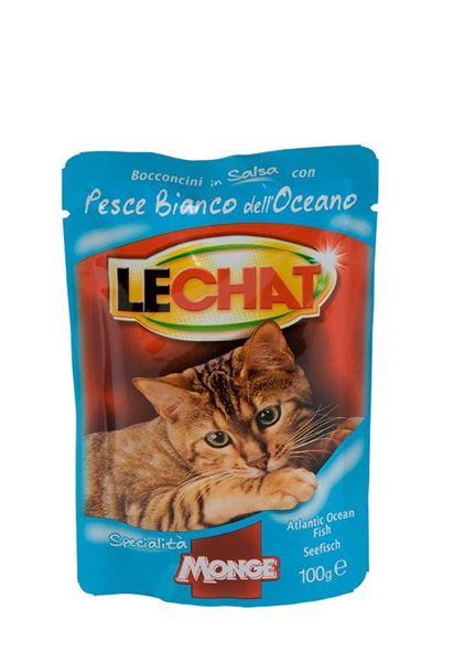 Immagine di LECHAT GATTO BUSTA GR 100 PESCE BIANCO DELL'OCEANO