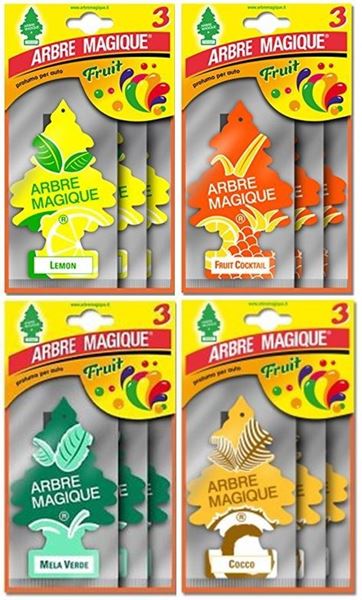 Picture of ARBRE MAGIQUE DEODORANTE AUTO X 3 FRUIT MISTI