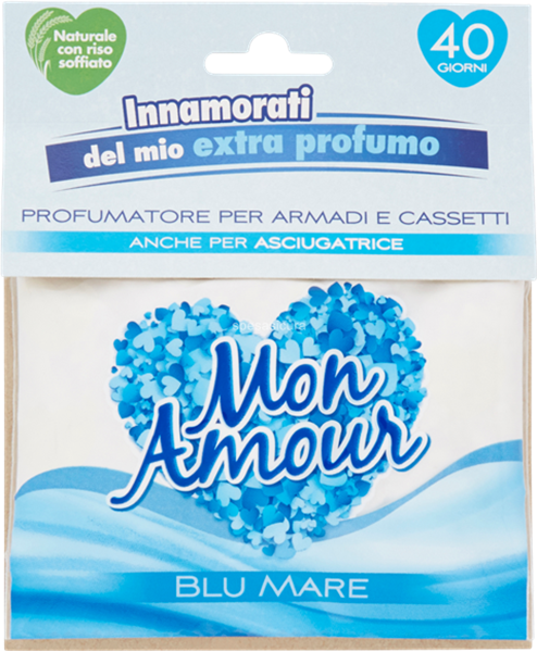 Mon Amour Blu Mare i Sacchetti profumati per armadi e cassetti