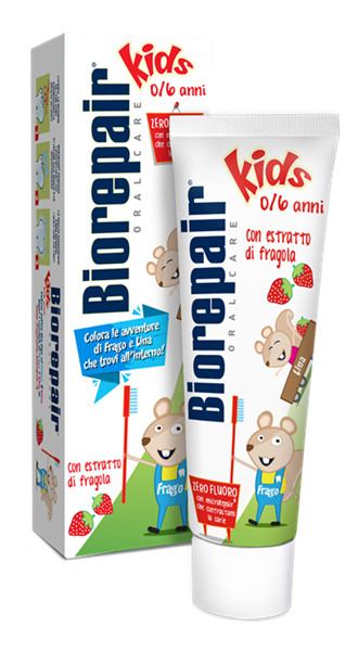 Picture of BIOREPAIR KIDS STRAWBERRY TOOTHPASTE (0-6 YEARS) 50 ML