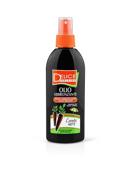 Picture of DELICE SUN OIL SPRAY TAN BLACK CARROT 150 ML