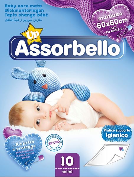 Picture of ASSORBELLO UP BABY HYGIENIC TOWEL 10 PIECES