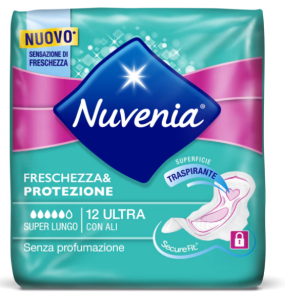 Nuvenia Assorbenti Ultra con ali super lungo x 12