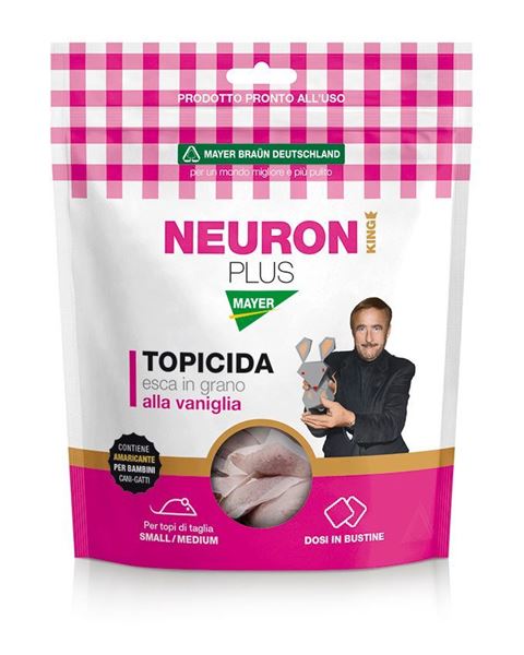 Immagine di MAYER NEURON ESCA PER TOPI IN GRANO IN BUSTINE 150 GR