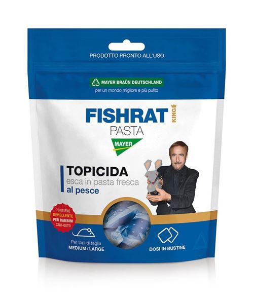 Immagine di MAYER FISHRAT ESCA PER TOPI IN PASTA FRESCA IN BUSTINE 150 GR