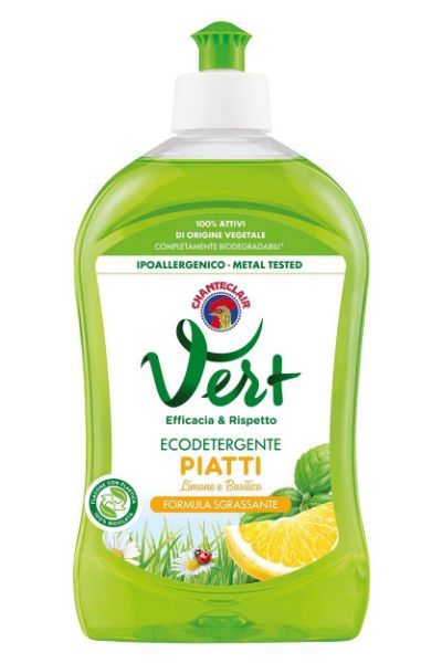 Ecodetergente per Piatti Vert Limone e Basilico