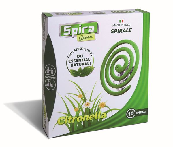 Picture of SPIRA GREEN INSECTICIDE CITRONELLA SPIRAL 10 PIECES