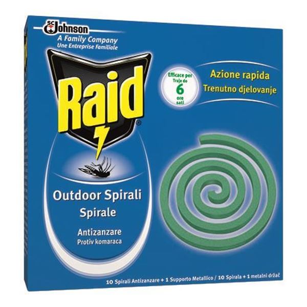 Picture of  RAID MOSQUITO SPIRALS 10 PIECES