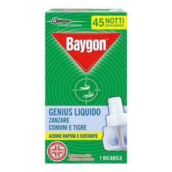 Immagine di BAYGON ANTIZANZARE GENIUS LIQUIDO  RICARICA 45 NOTTI 