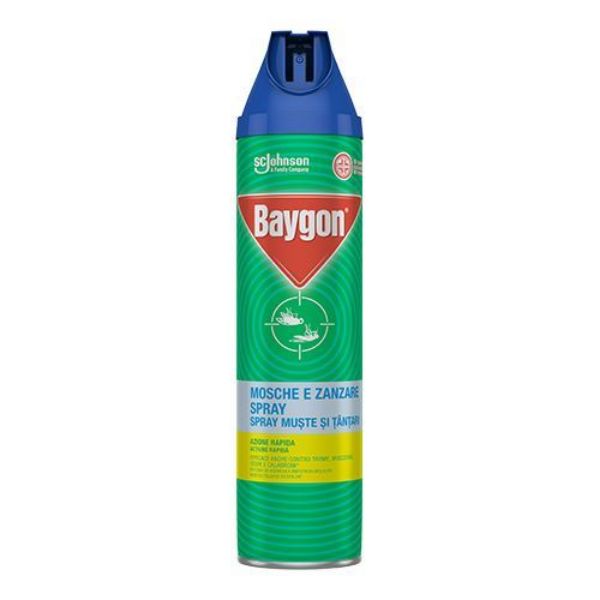 Immagine di BAYGON INSETTICIDA BLU MOSCHE E ZANZARE SPRAY 400 ML