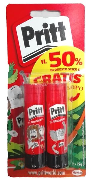 Picture of PRITT GLUE STICK BLISTER 2 PIECES 22 GR