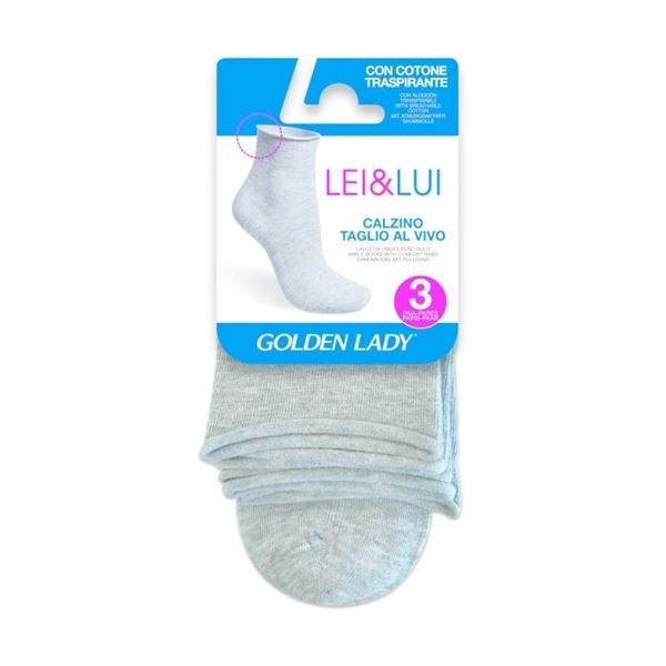 Immagine di CALZINO TAGLIO VIVO 34X UNISEX 3PZ GRIGIO 39/42