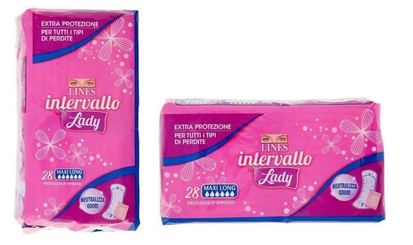 Immagine di LINES INTERVALLO LADY PROTEGGISLIP MAXI LONG X 28 RIPIEGATI