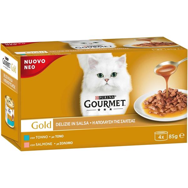 Immagine di FRISK.GOURMET GOLD X 4 GR.85 DELIZIE PESCE