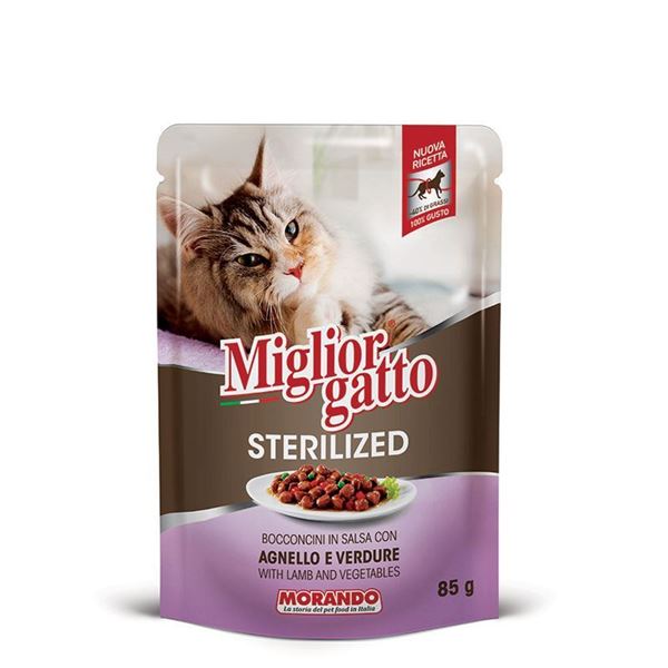 Immagine di MIGLIOR GATTO STERIL.BUSTA 85GR AGNELL