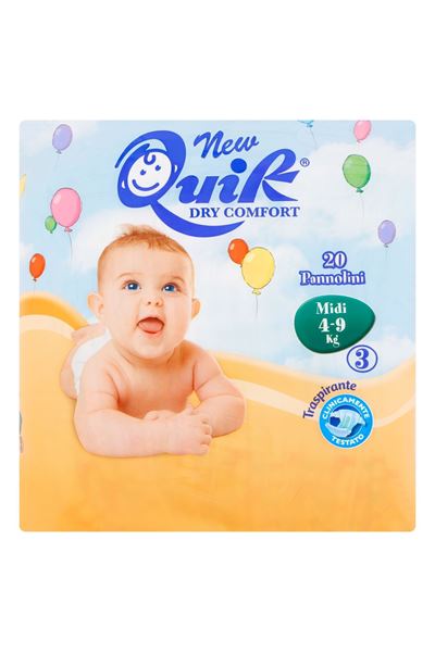 Picture of QUIK NAPPIES MIDI (4-9 KG) 20 PIECES