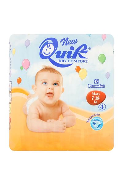 Picture of QUIK  NAPPIES MAXI(7-18 KG) 18 PIECES