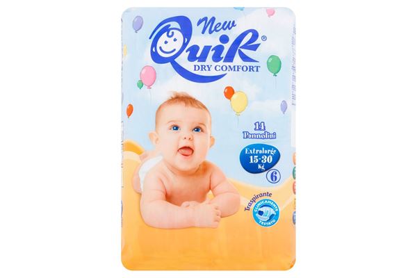 Immagine di QUIK PANNOLINI XL(15-30 KG) 14 PEZZI  