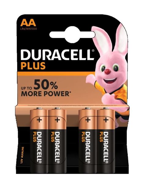 Immagine di PILE DURACELL PLUS STYLO-MN 1500 X 4 PZ