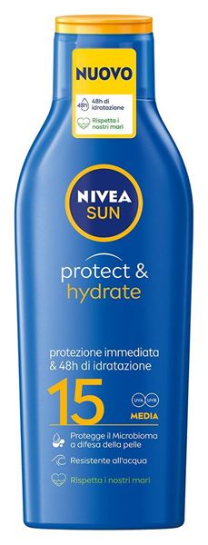 Immagine di NIVEA LATTE SOLARE PROTECT & HYDRATE SPF 15 200 ML