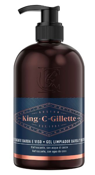 gillette king detergente barba viso