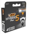 Bic 4 ricambi Hybrid 5 Flex 4 lame uomo