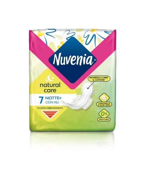 Nuvenia assorbenti notte con ali natural care x 7