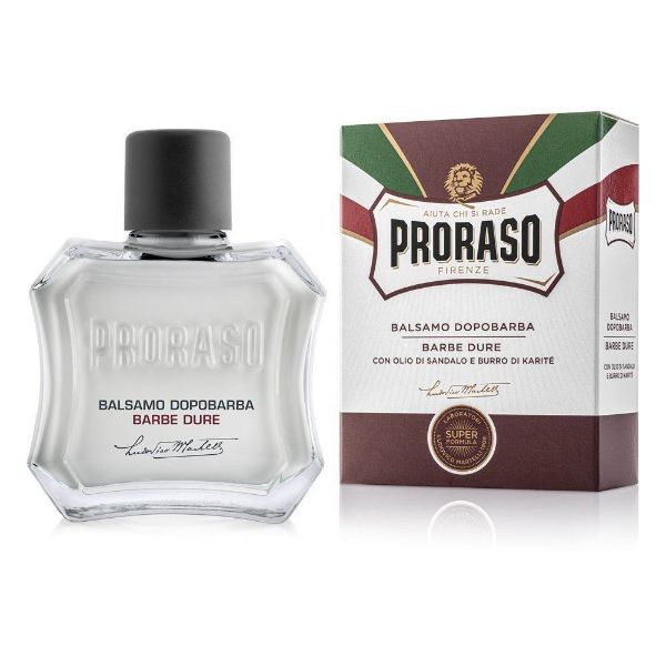 Proraso balsamo dopobarba per barbe dure rosso da 100 ml