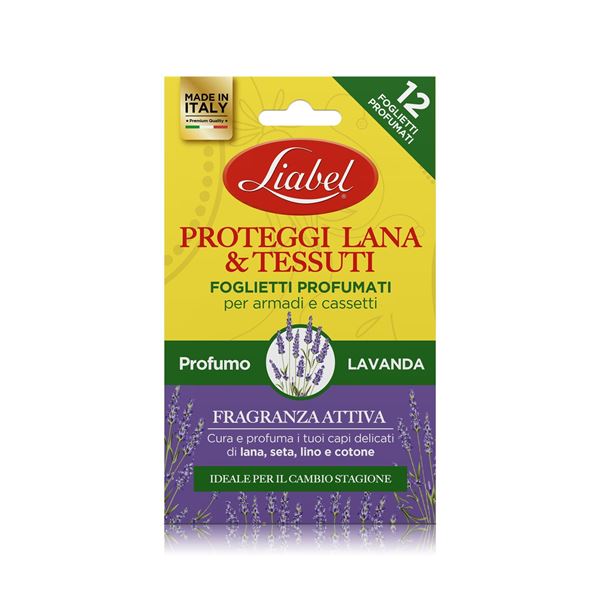 Picture of LIABEL FOGLIETTI PROFUMATI PROTEGGI LANA LAVANDA X 12 62435