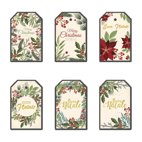 Picture of CHRISTMAS PARCEL MARKERS 6-PACK ASSORTED