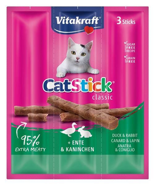 Immagine di VITAKRAFT GATTO STICK ANATRA CONIGLIO 18 GR 24190 3 PZ