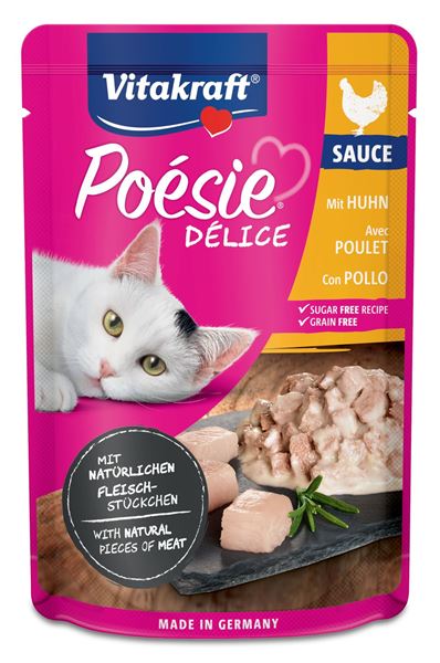 Immagine di VITAKRAFT GATTO POESIE FILETTI DI POLLO BUSTA 85 GR 35284