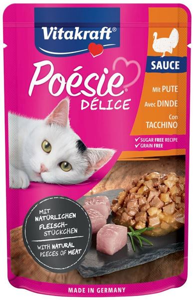 Immagine di VITAKRAFT GATTO POESIE TACCHINO BUSTA 85 GR 35285