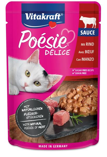 Picture of VITAKRAFT GATTO POESIE MANZO BUSTA 85 GR 35286