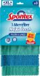 Immagine di SPONTEX 3 PANNI MICROFIBRA MAXI FRESH ANTIBATT 30X35
